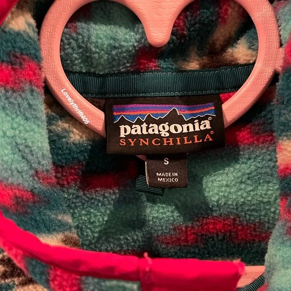 Patagonia Size Small Women's Synchilla Fleece Snap-T Pullover Aztec Southwestern - Picture 4 of 5